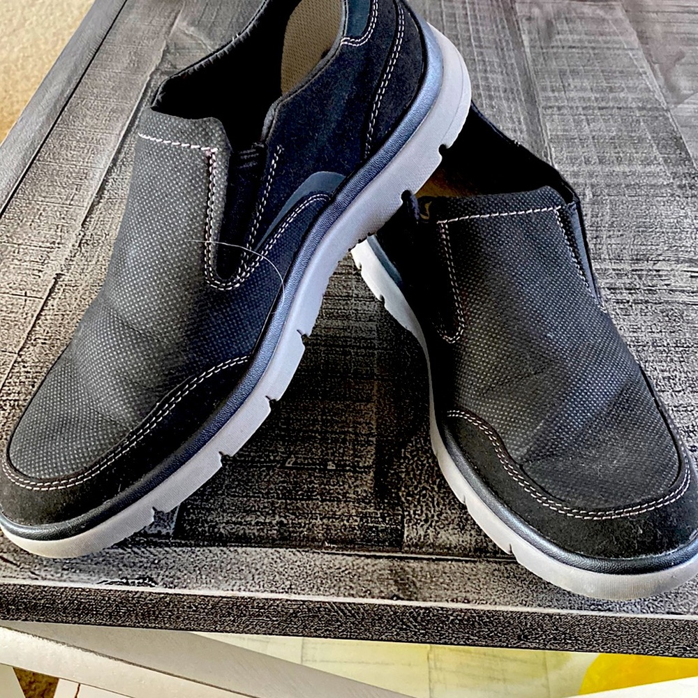 Cloud Stepper by Clarks.  Tetrasoft Slip ons.  Size Men’s 7.5.